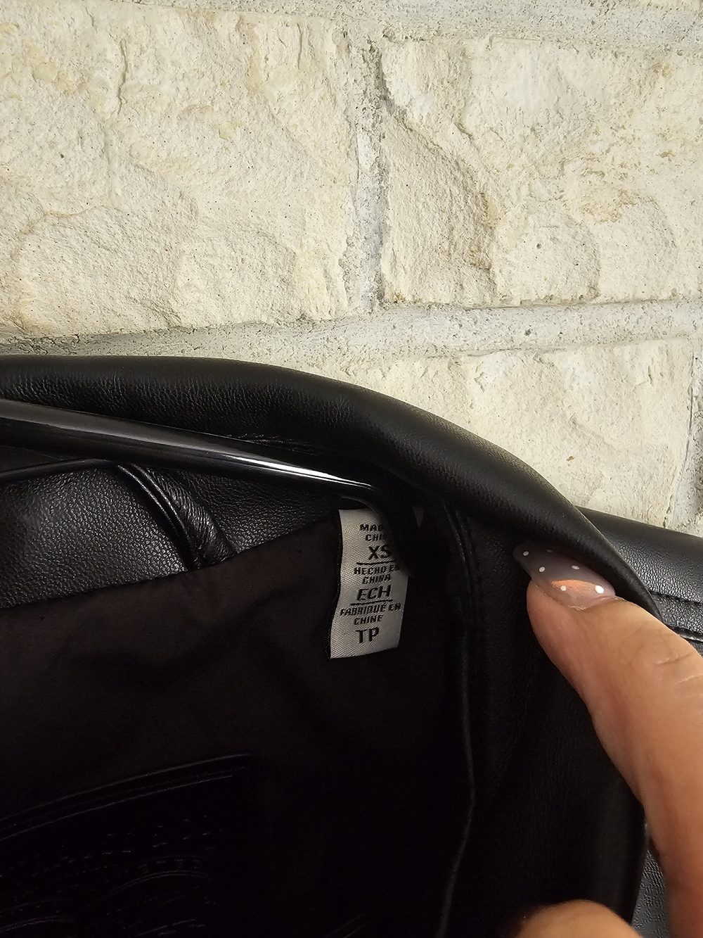 Levi's Black Faux Leather Jacket - Picture 4 of 4